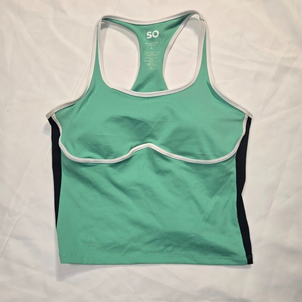 SO Sporty Crop Tank Top- Large